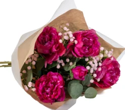 Intratuin kunstbloemen boeket Kim roze H 55 cm