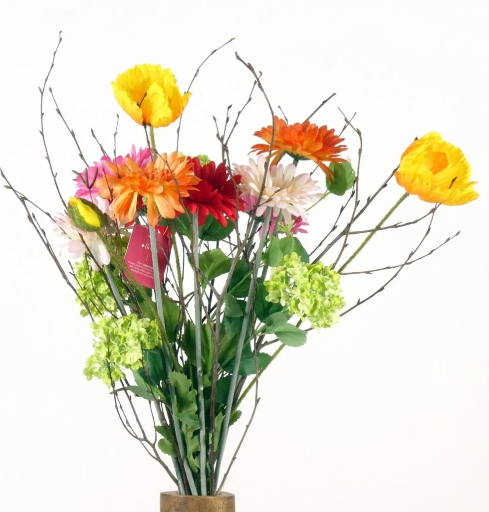 Intratuin kunstbloemen boeket Eva meerdere kleuren H 70 cm