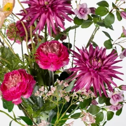 Intratuin kunstbloemen boeket Fay paars H 70 cm