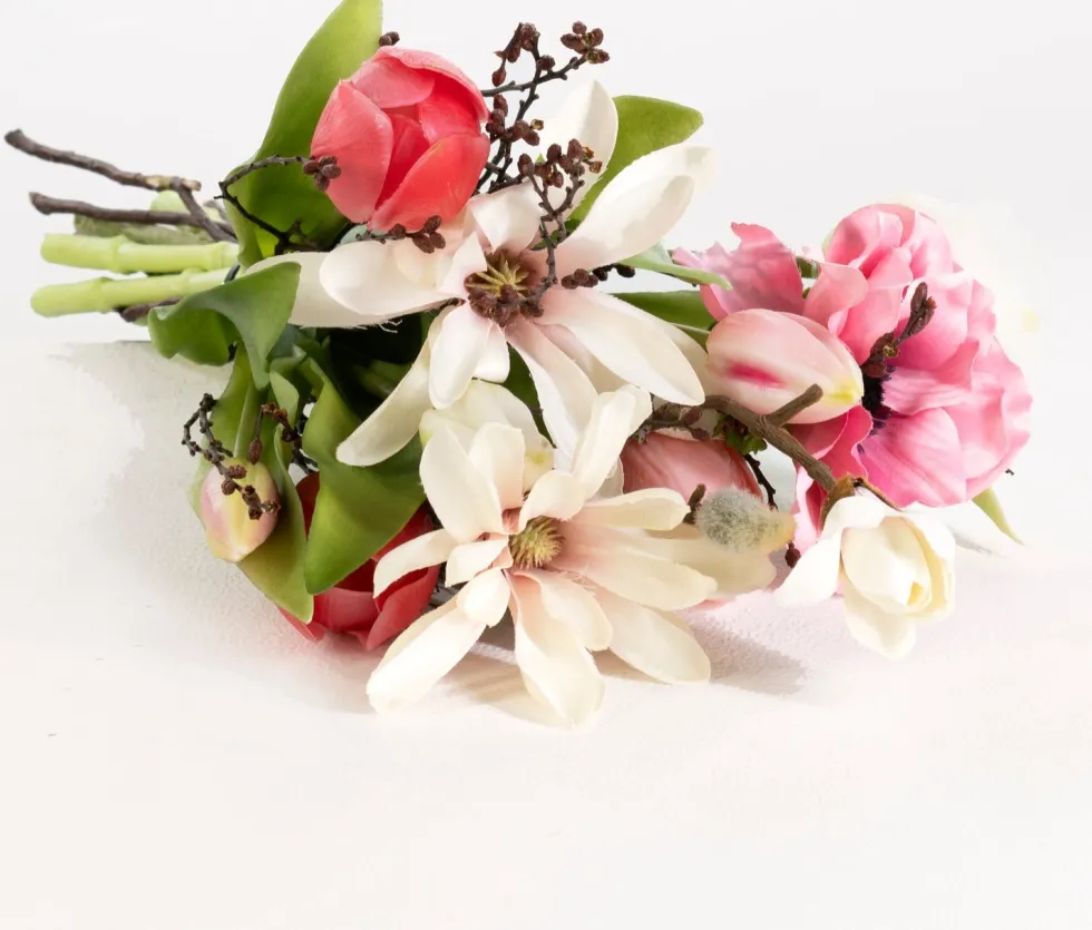 Intratuin kunstbloemen boeket Julia wit H 40 cm