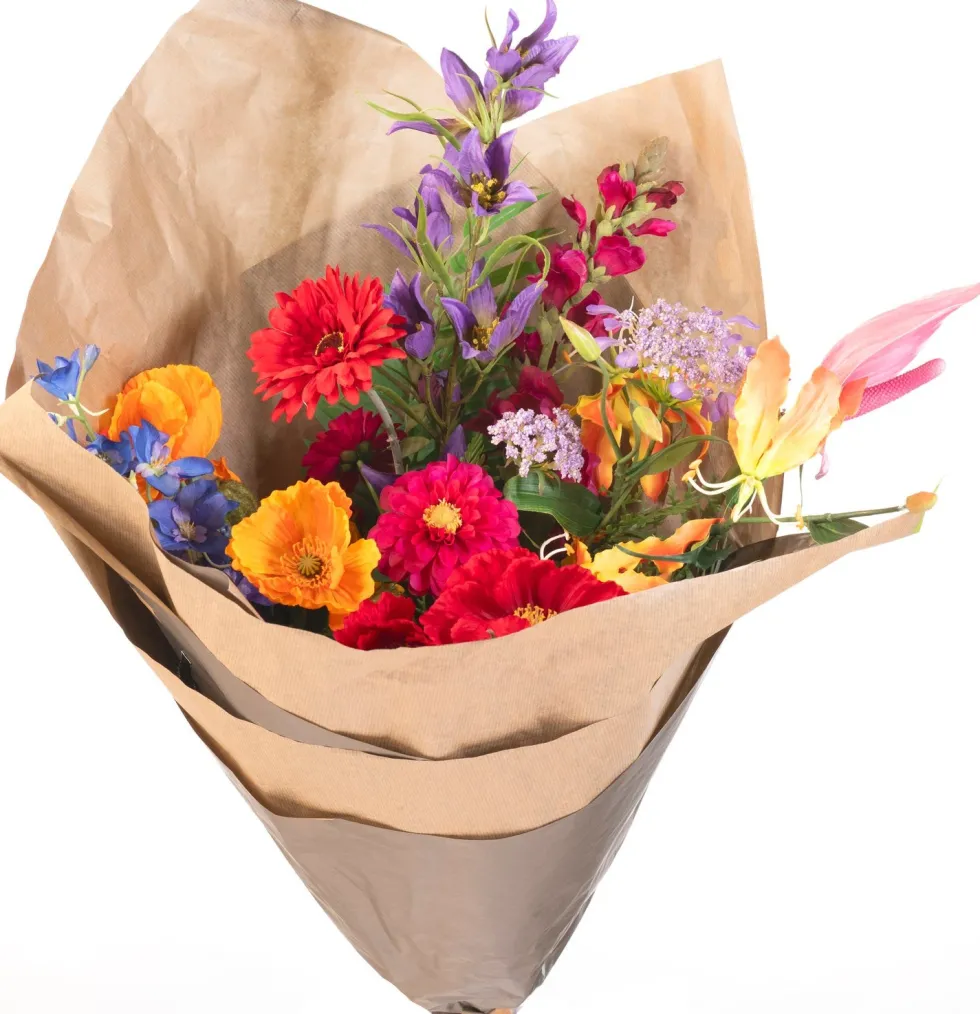Intratuin kunstbloemen boeket Sara mix H 90 cm