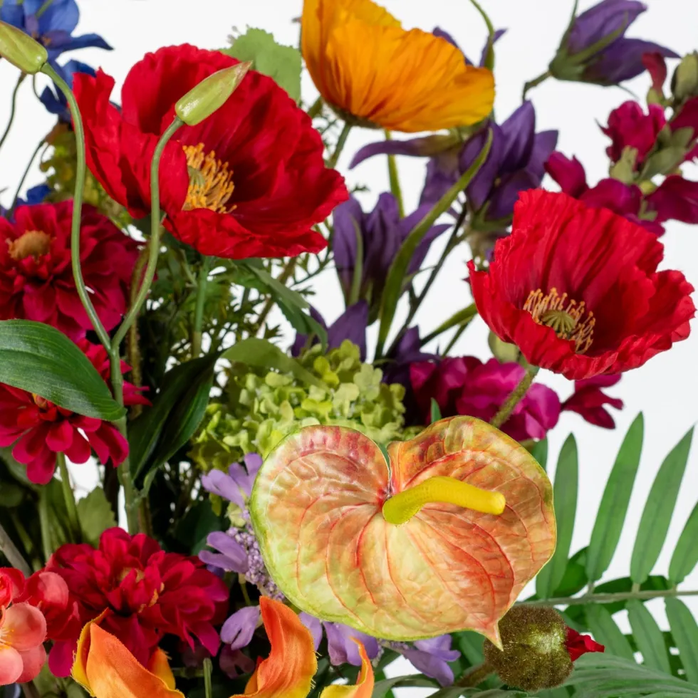 Intratuin kunstbloemen boeket Sara mix H 90 cm