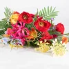Intratuin kunstbloemen boeket Lynn rood / geel H 90 cm