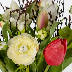 Intratuin kunstbloemen boeket Sara wit H 50 cm