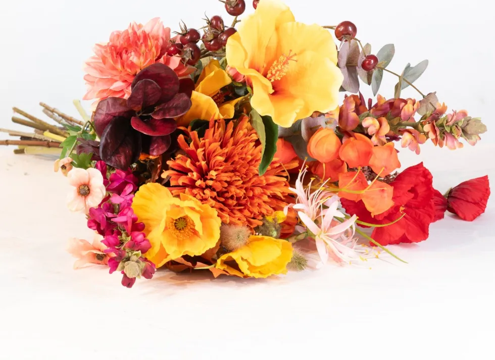 Intratuin kunstbloemen boeket Bo mix H 85 cm