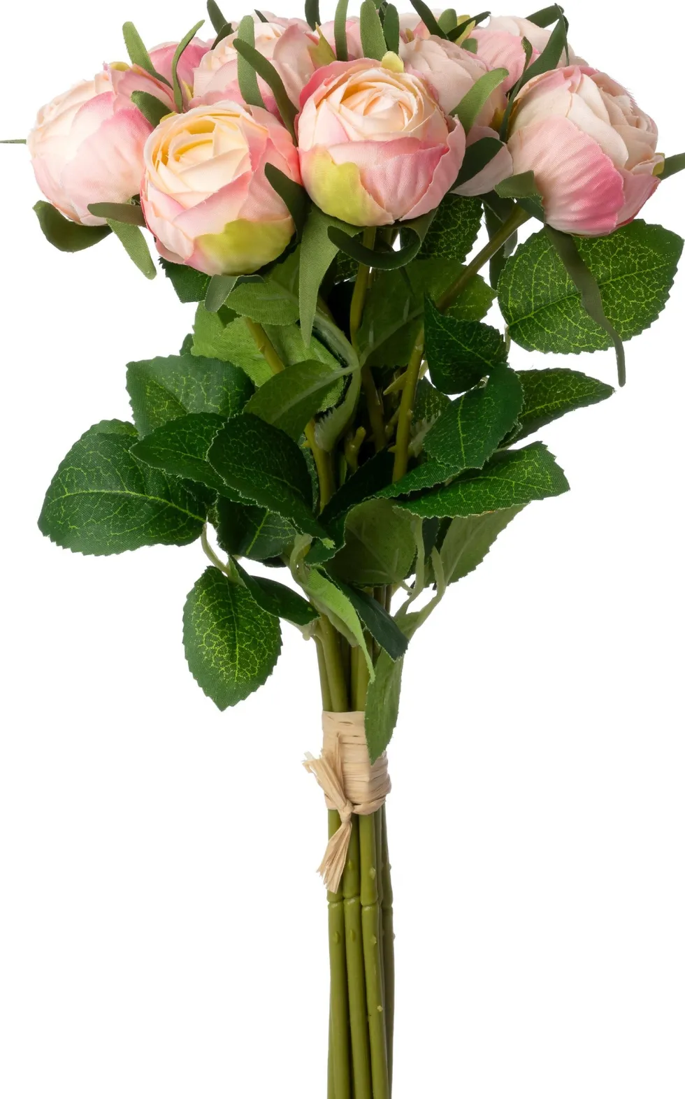 Intratuin kunstbloemen boeket Roos roze H 35 cm