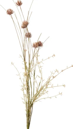 Intratuin kunstbloemen boeket Dille roze H 62 cm