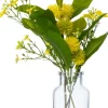 Intratuin kunstbloemen boeket in vaas mini geel H 25 cm
