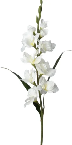Intratuin kunstbloem Gladiool wit H 102 cm
