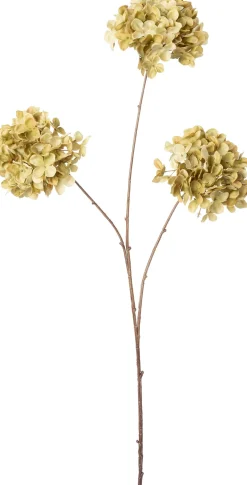 Intratuin kunstbloem Hortensia geel H 89 cm