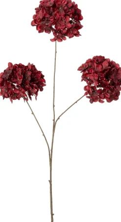 Intratuin kunstbloem Hortensia rood H 89 cm