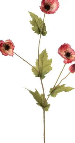 Intratuin kunstbloem Klaproos roze H 58 cm