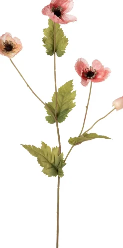 Intratuin kunstbloem Klaproos roze H 58 cm