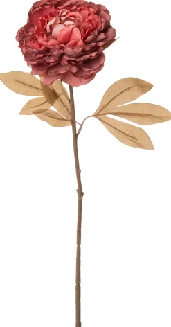Intratuin kunstbloem Pioenroos paars H 77 cm