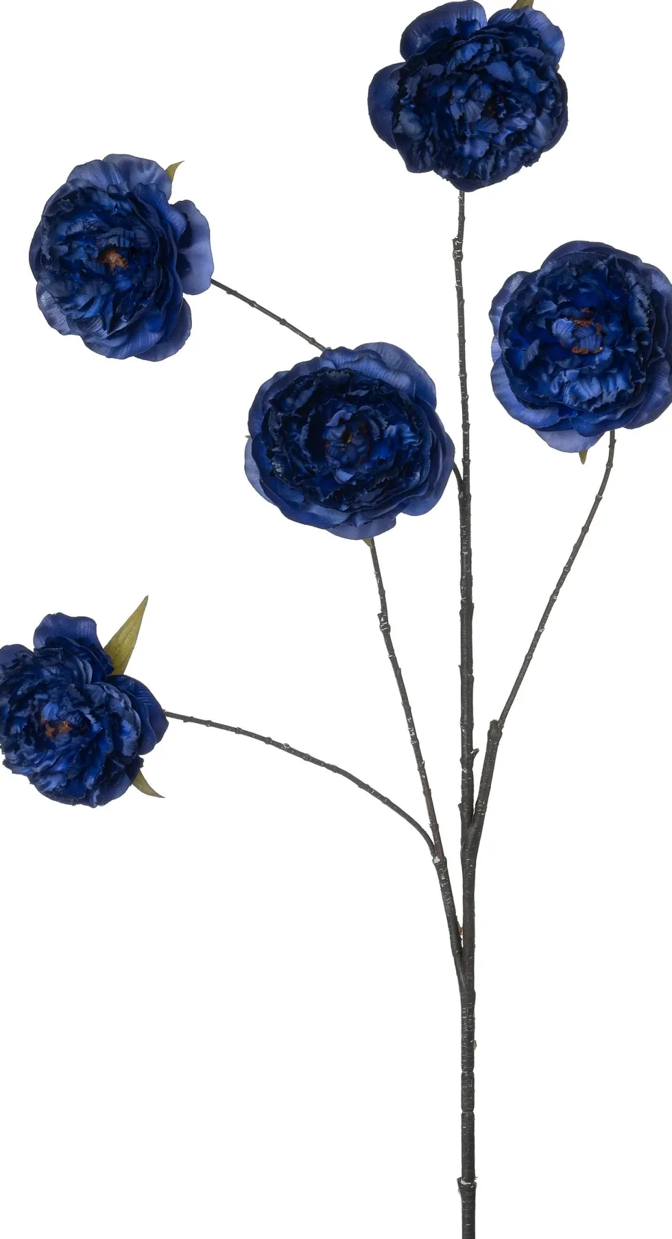 Intratuin kunstbloem Roos blauw H 112 cm