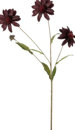 Intratuin kunstbloem Zonnehoed bordeaux H 72 cm