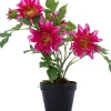 Intratuin kunstplant Dahlia donkerroze D 12,5 H 45 cm