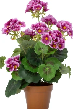 Intratuin kunstplant Geranium paars D 8,5 H 34 cm