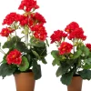 Intratuin kunstplant Geranium rood D 8,5 H 34 cm
