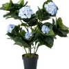 Intratuin kunstplant Hortensia blauw D 17 H 75 cm