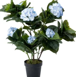 Intratuin kunstplant Hortensia blauw D 17 H 75 cm