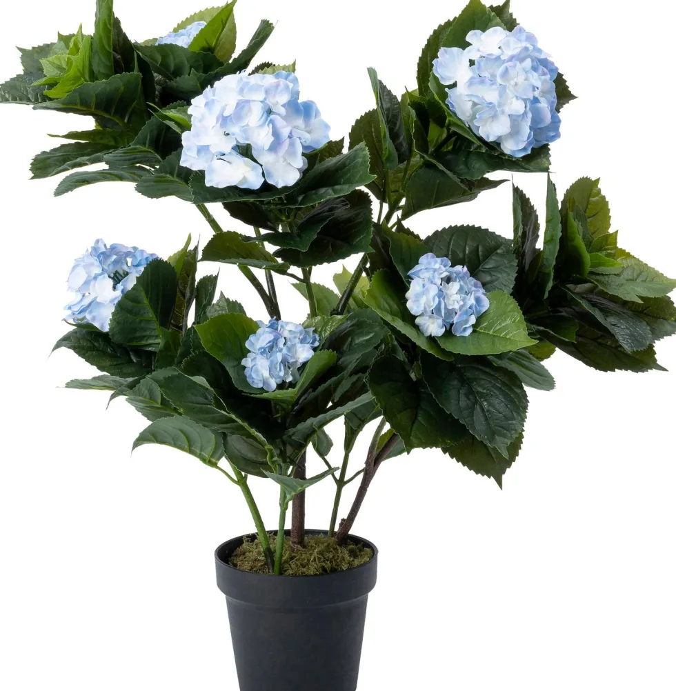 Intratuin kunstplant Hortensia blauw D 17 H 75 cm