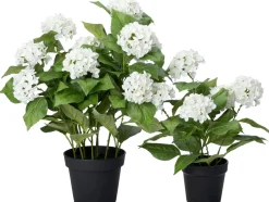 Intratuin kunstplant Hortensia wit D 20 H 68 cm