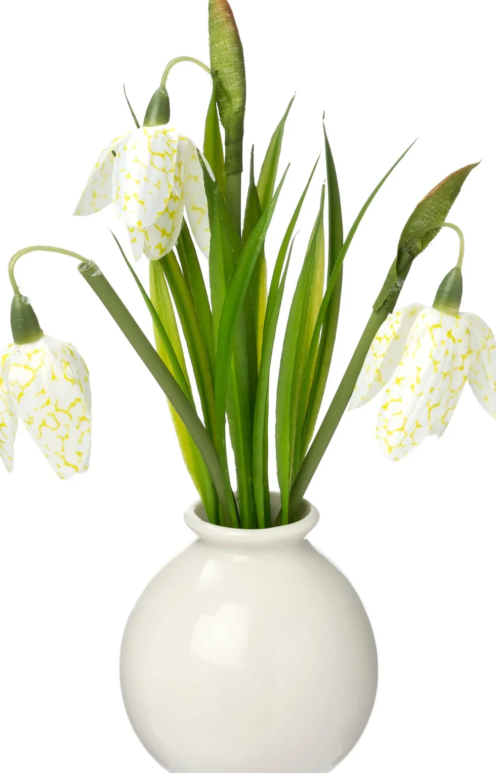 Intratuin kunstplant Kievitsbloem wit D 7 H 18 cm