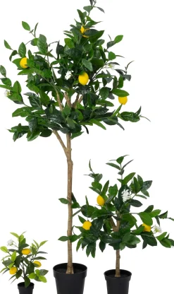 Intratuin kunstplant Limoenboom geel / wit D 18,5 H 155 cm