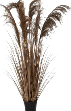 Intratuin kunstplant Miscanthus bruin H 120 cm