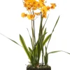 Intratuin kunstplant Orchidee geel D 17 H 75 cm