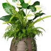 Intratuin kunstplant Plantenmix wit D 30 H 55 cm