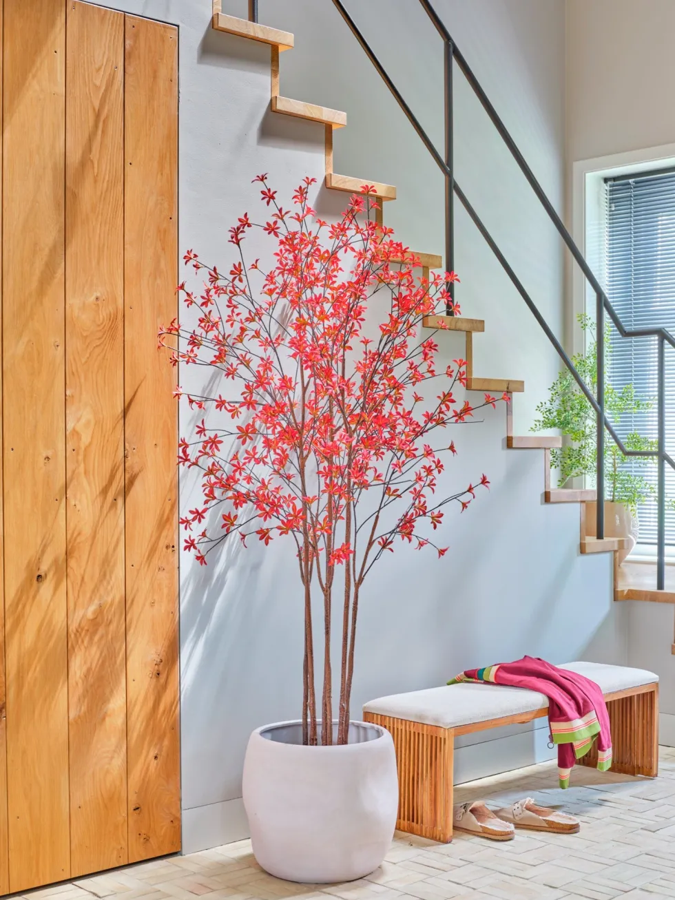 Intratuin kunstplant Pronkklokje rood D 23 H 180 cm