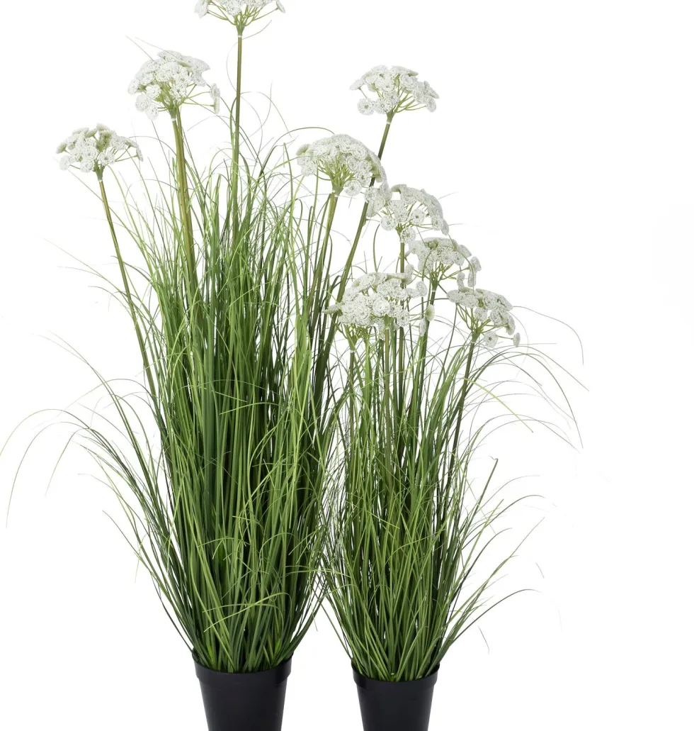 Intratuin kunstplant Siergras / Wilde peen wit D 15 H 100 cm