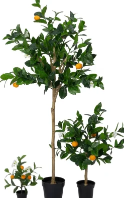 Intratuin kunstplant Sinaasappelboom oranje / wit D 18,5 H 155 cm