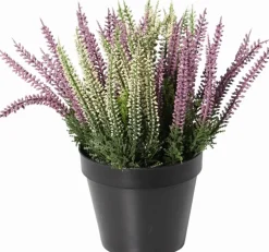 Intratuin kunstplant Struikheide wit / roze D 12 H 23 cm