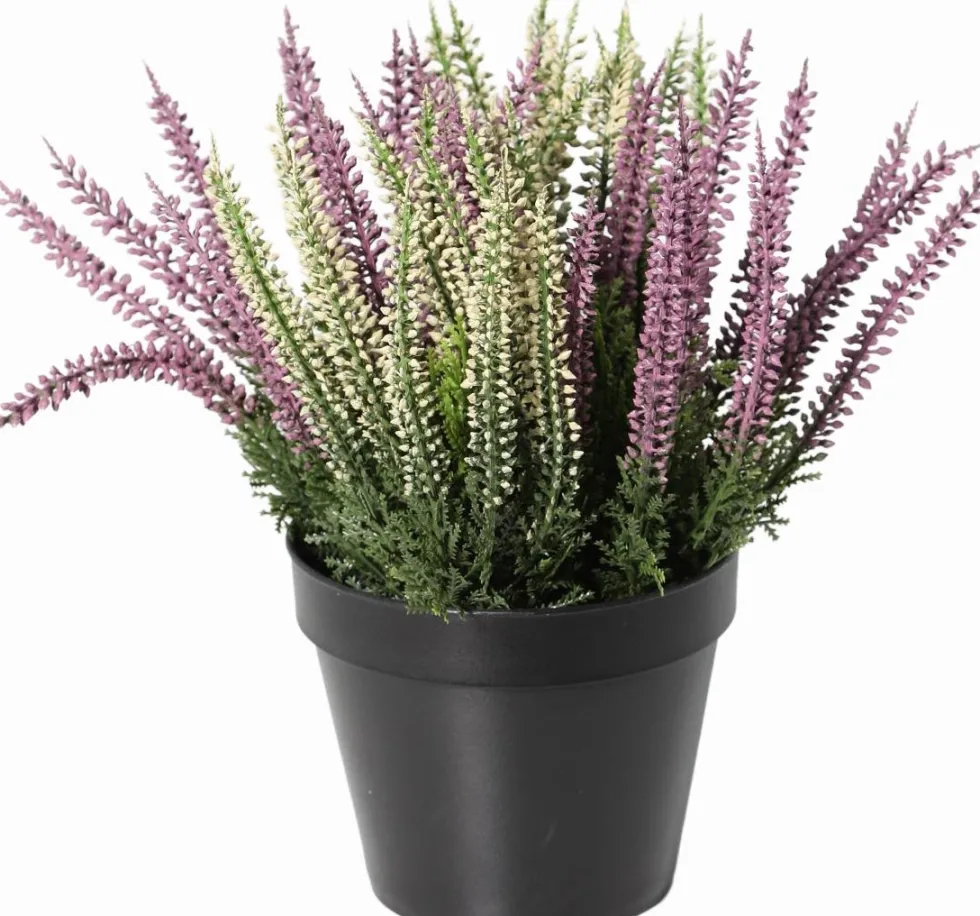 Intratuin kunstplant Struikheide wit / roze D 12 H 23 cm