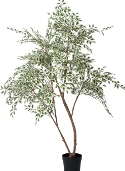 Intratuin kunstplant Treurvijg groen / wit D 23 H 185 cm