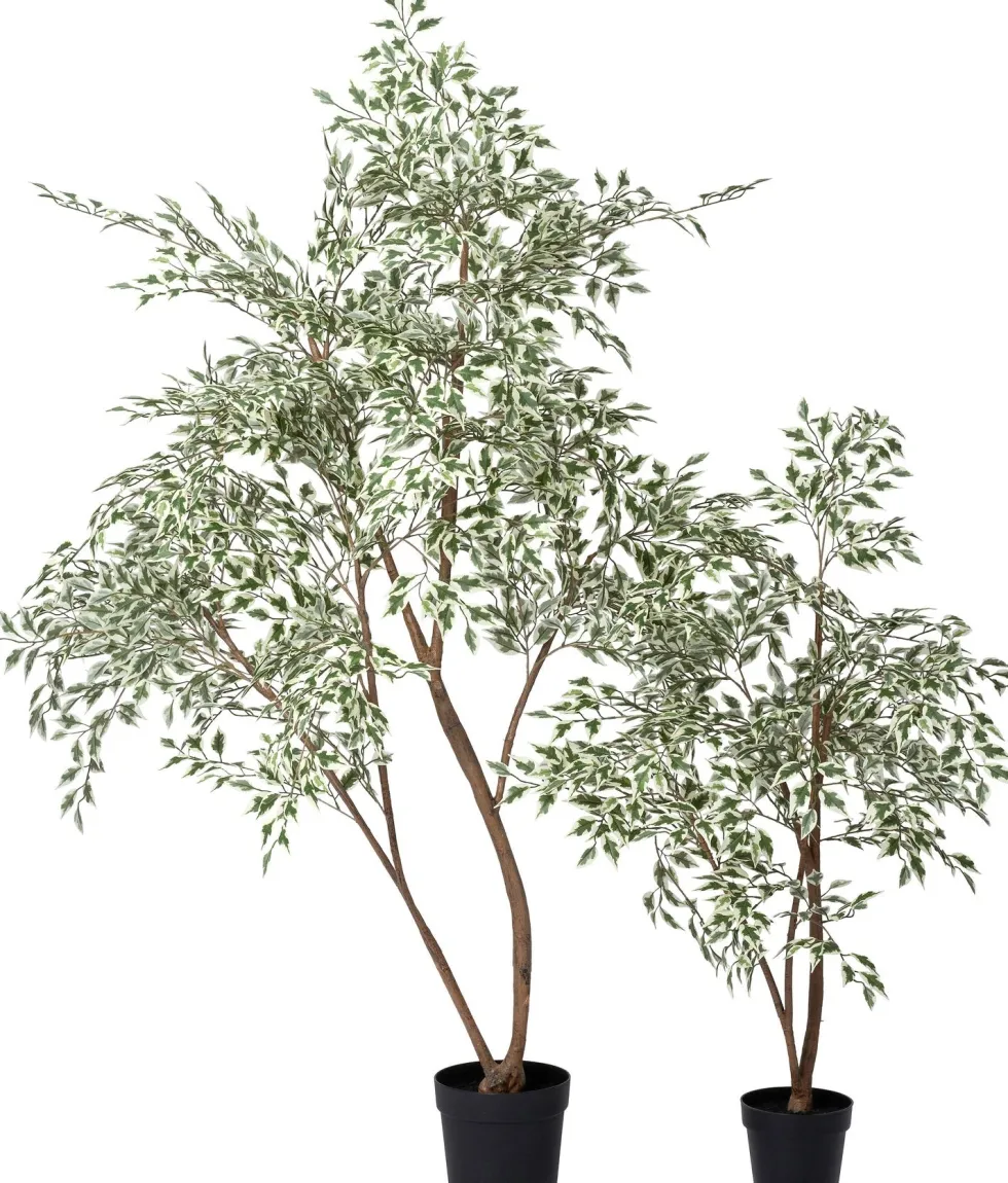 Intratuin kunstplant Treurvijg groen / wit D 19 H 120 cm