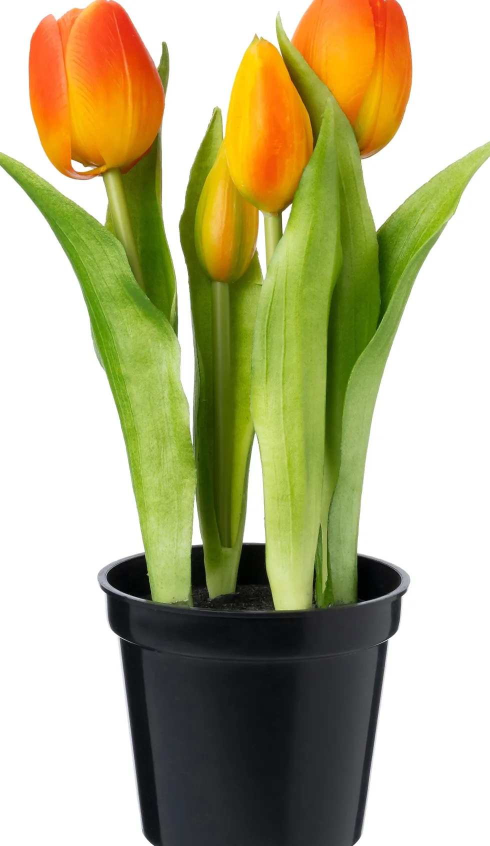 Intratuin kunstplant Tulp oranje D 8 H 24 cm