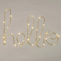 Intratuin lamp hello goud 40 x 2,5 x 24 cm met 30 lampjes warm wit