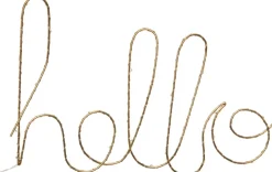 Intratuin lamp hello goud 40 x 2,5 x 24 cm met 30 lampjes warm wit