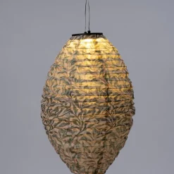 Intratuin lampion Fenna beige D 25 H 40 cm