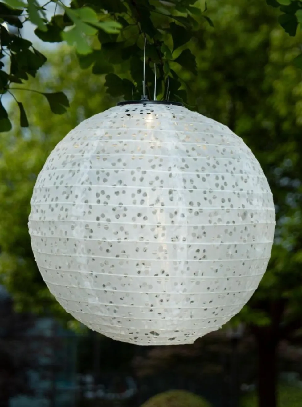 Intratuin lampion wit /grijs D 30 H 30 cm