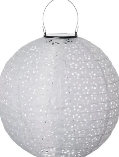 Intratuin lampion wit /grijs D 30 H 30 cm