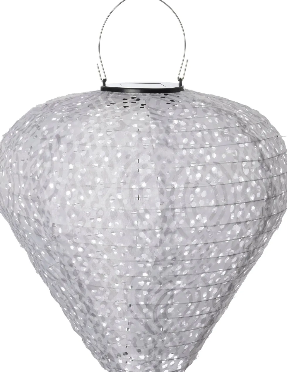 Intratuin lampion wit / grijs D 28 H 30 cm