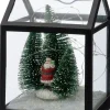 Intratuin lantaarn Robi kerstman zwart 14,5 x 14,5 x 20 cm