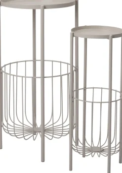 Intratuin Lia bijzettafel wit D 38 H 70 cm