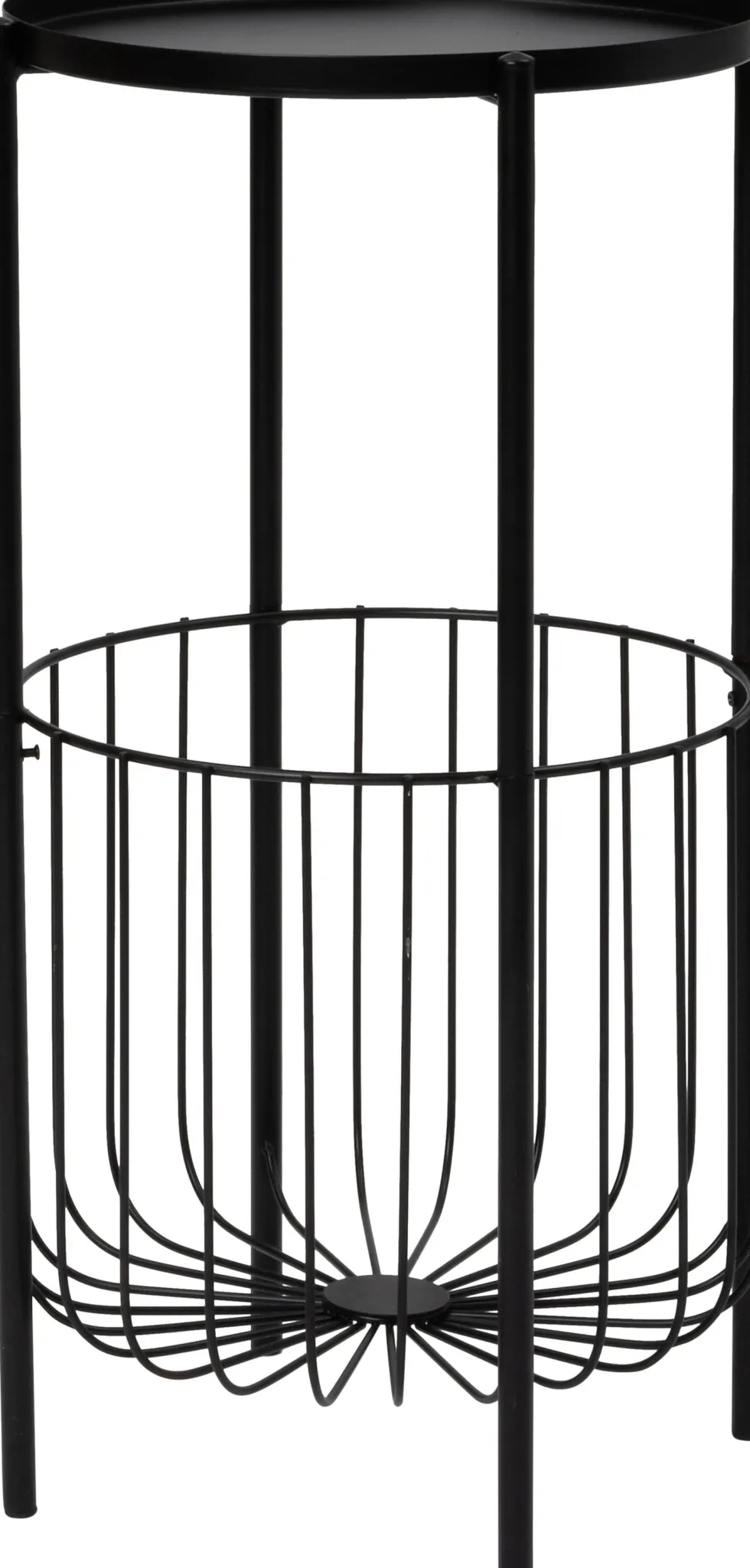 Intratuin Lia bijzettafel zwart D 38 H 70 cm