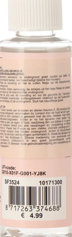 Intratuin navulling geurstokken Oliver Flower 120 ml